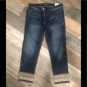 White House black market embellished jeans size 12